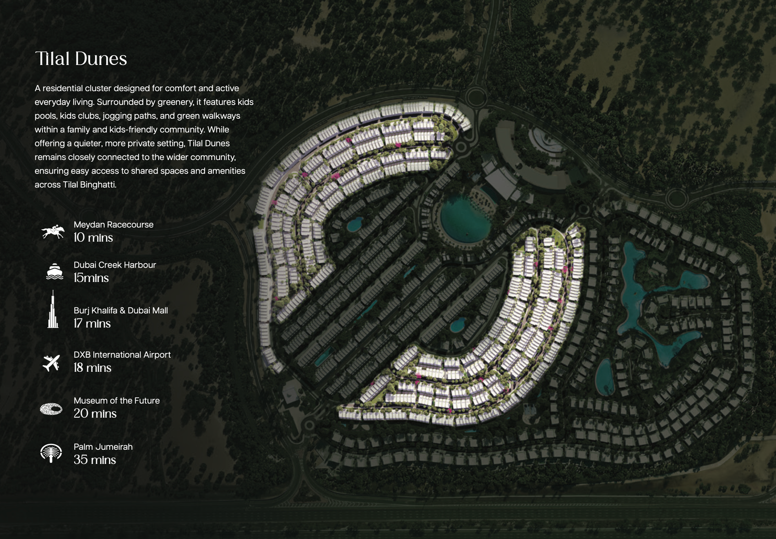 Tilal Dunes Community Map